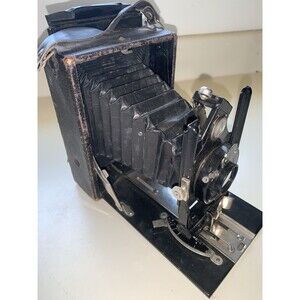 Antique Vintage Folding Camera Vario Rodenstock Munchen 1:6.5 f = 13.5 cm
